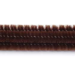 Brown Chenille Stems, 6 mm (25 pack)