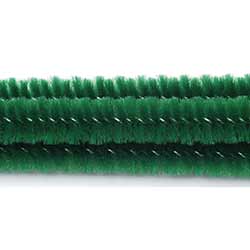 Emerald Green Chenille Stems, 6 mm (25 pack)