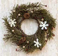 Snowflake & Pine Candle Ring
