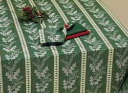 Noel Stripe Jacquard Tablecloth - 52 x 52