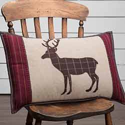 Wyatt Deer Applique Pillow (14 x 22 inch)