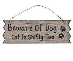 CWI Beware of Dog & Cat Sign