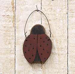 Primitive Ladybug Ornament