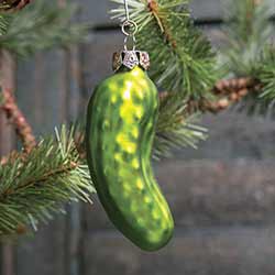Glass Pickle Ornament
