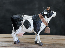 Black & White Cow with Bell Arrow Replacement
