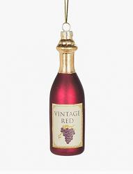 Vintage Red Wine Ornament