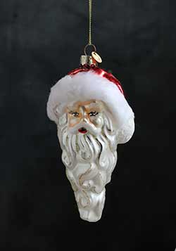 Santa with Twist Beard Ornament