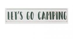 Let's Go Camping Block Sign