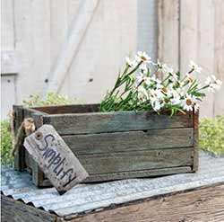 Distressed Blue Wooden Box