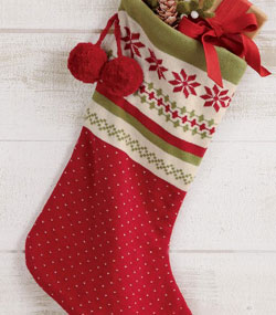 Nordic Winter Knit Stocking