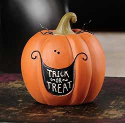 Trick or Treat Pumpkin Figurine