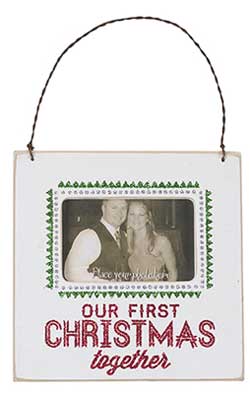 Our First Christmas Fancy Frame, Ornament, or Magnet