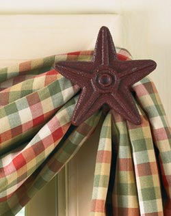 Star Curtain Hook - Red