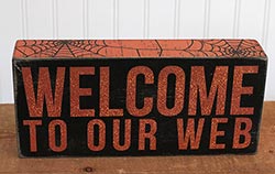 Welcome to Our Web Box Sign