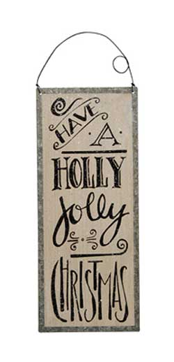 Holly Jolly Tin Sign