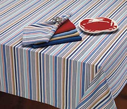 Boat Stripe Tablecloth - 60 x 84 inch