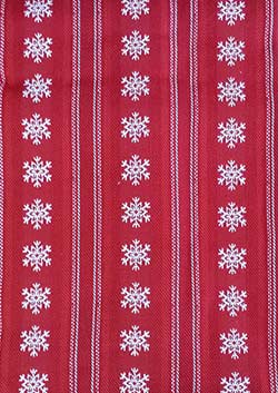 Snowflake Dobby Stripe Tablecloth - 52 x 52 inch