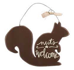 Nuts Welcome Plaque