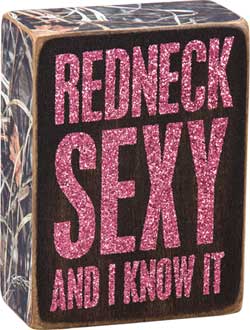 Primitives By Kathy Redneck Sexy Box Sign
