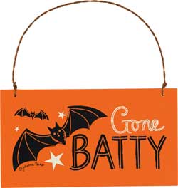 Gone Batty Sign Ornament