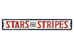 Stars and Stripes Enamel Street Sign