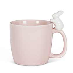 Pink Bunny Handle Mugs (Set of 4)