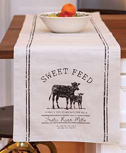 Sweet Feed Cow 48 inch Table Runner