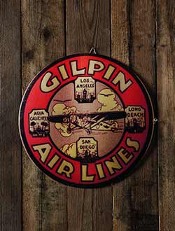 Antiqued Airlines Tin Sign