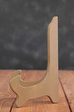 Wooden Plate Stand, Large - Mustard