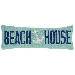 Peking Handicraft Beach House Anchor Hooked Pillow