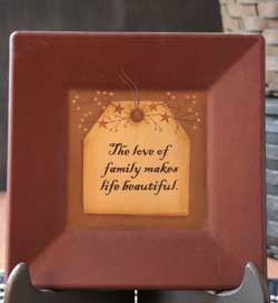 Love of Family Tag Plate