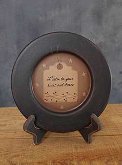 Listen to Your Heart Primitive Plate