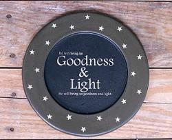 Christmas Star Light Plate - Goodness & Light