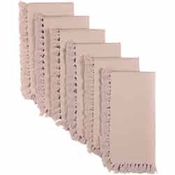 Cassidy Taupe Napkins (Set of 6)