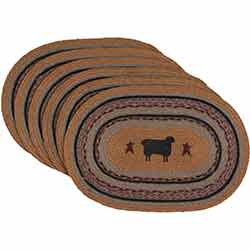 Heritage Farms Sheep Braided Placemats (Set of 6)