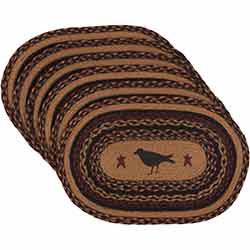 Heritage Farms Crow Braided Placemats (Set of 6)