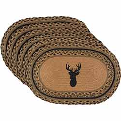 Trophy Mount Braided Placemats (Set of 6)