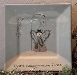 Cold Twigs, Warm Heart Plate