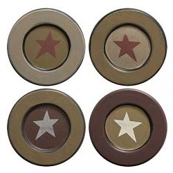 Distressed Plate with Star - 6 inch
