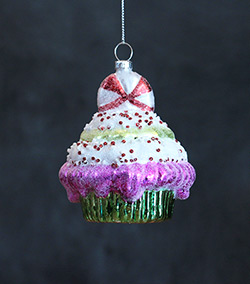 Green Cupcake Ornament