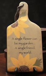 The Hearthside Collection A Single Flower Hanging Paddle