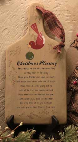 Christmas Blessing Hanging Paddle