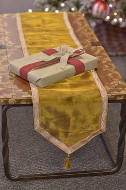 Tinsel 90 inch Table Runner