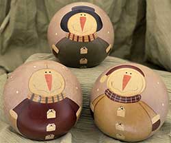 Snowman Decorative Balls (Set of 3)