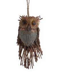 Forest Frost Owl Ornament