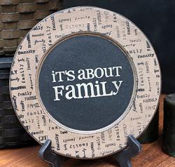 The Hearthside Collection All About Family Plate