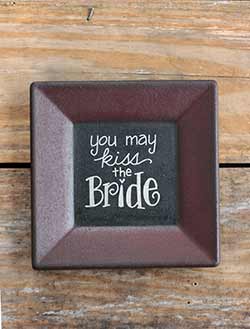 Kiss the Bride Primitive Plate
