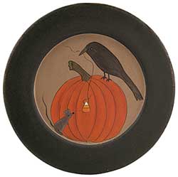 Crow, Pumpkin, & Mouse Plate