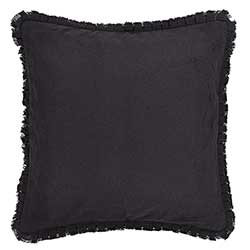 Burlap Black Decorative Pillow (16 inch)