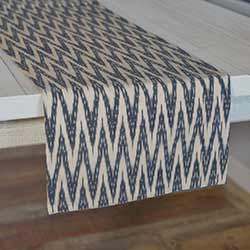 VHC Brands Alexis Ikat 90 inch Table Runner